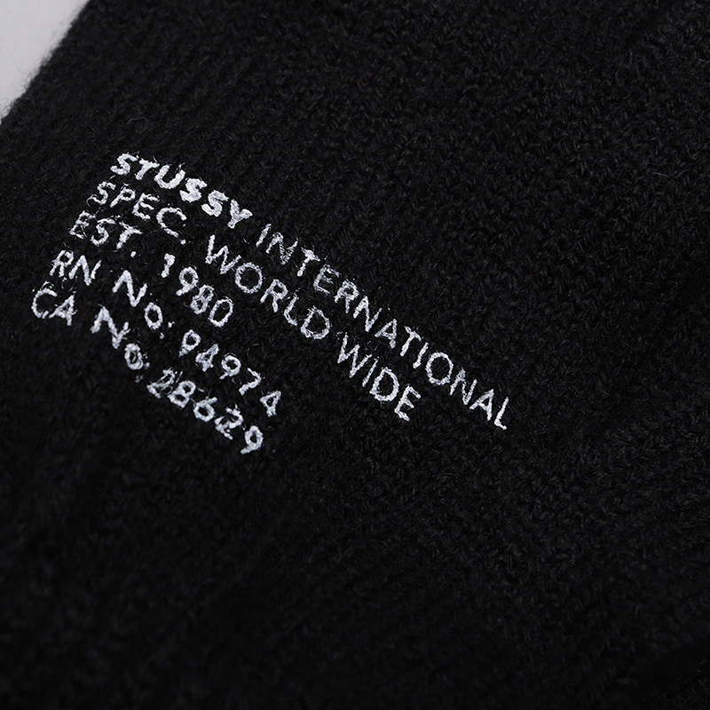  черные перчатки Stussy Printed Mil Spec Gloves 138614-black - цена, описание, фото 2